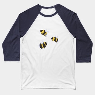 Three Bumblebee Friends Baseball T-Shirt